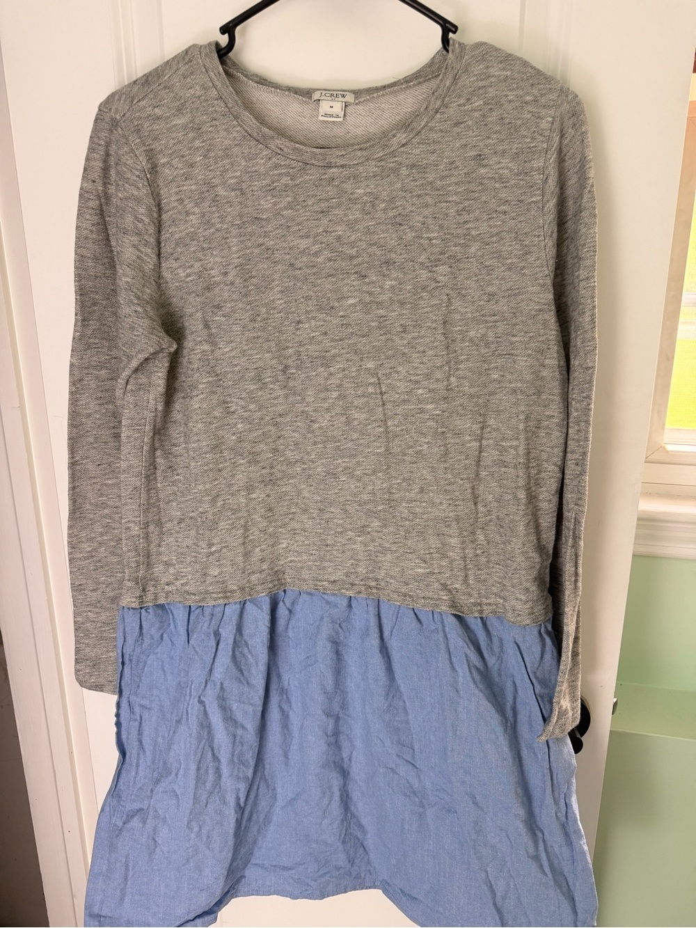 J. Crew Heather Gray Pullover Dress